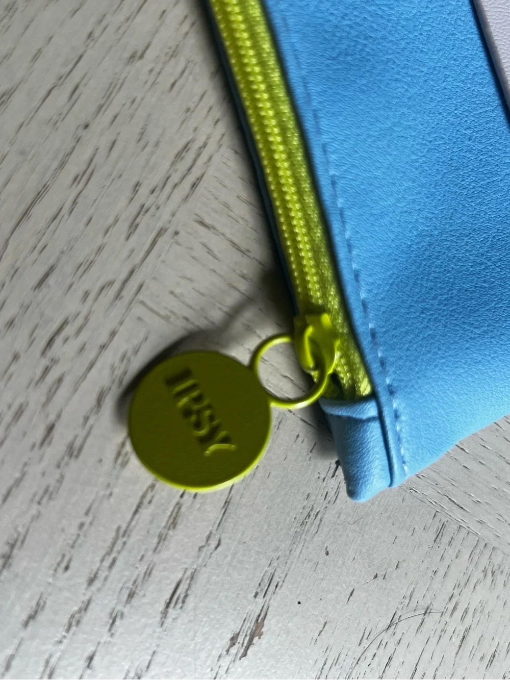 Ipsy Glam Bag March 2022 Makeup Bag - Power Moves Blue Ivory Neon
